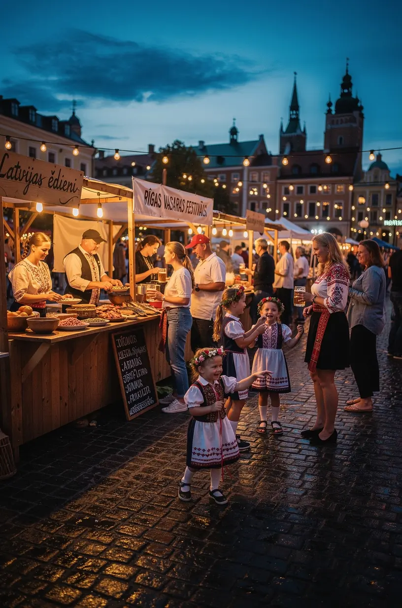 Vēsturiskas baznīcas un muzeja ēkas Cēsīs pilsētas centrā
